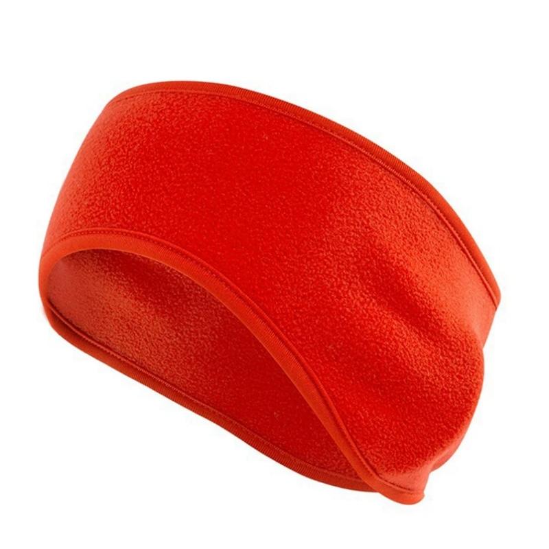 

Fleece Ear Warmer Headband Winter Sports Headwrap Ear Muff Running Headband Sweatband Men Women Outdoor Skiing Cycling Headscarf червоний