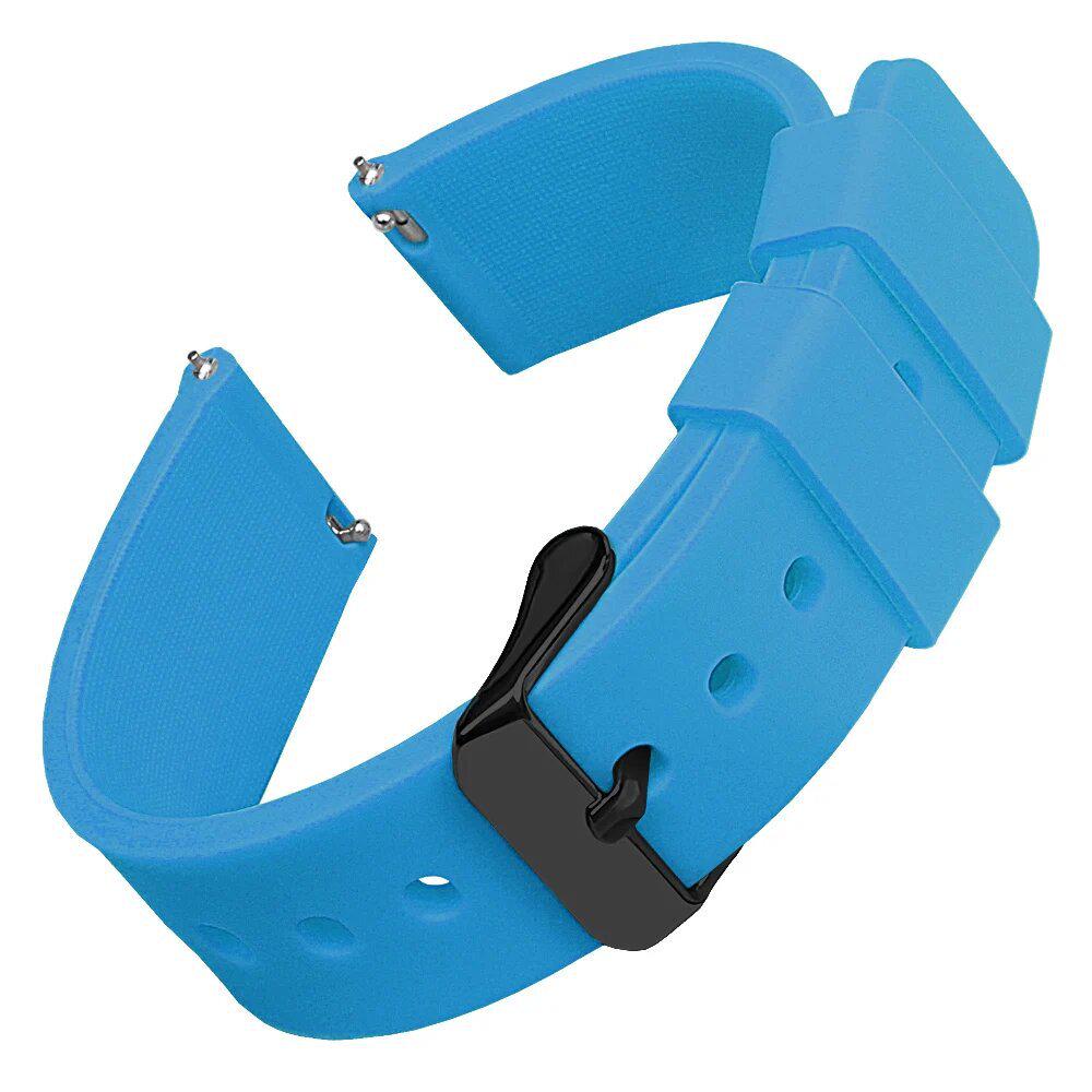 Cinturino Premium in Silicone per Orologio - Rilascio Rapido, Diverse Misure (14/16/18/19/20/21/22/24mm), Design Morbido e Colorato