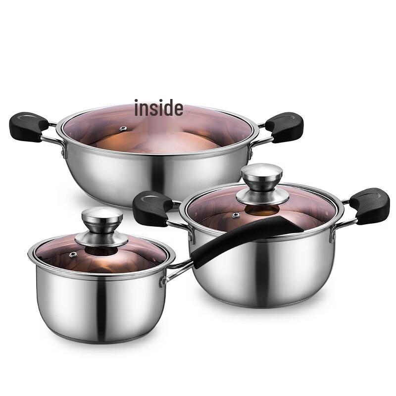 Odin Adneny OD-00606 Korean Style 3-Piece Cookware Set