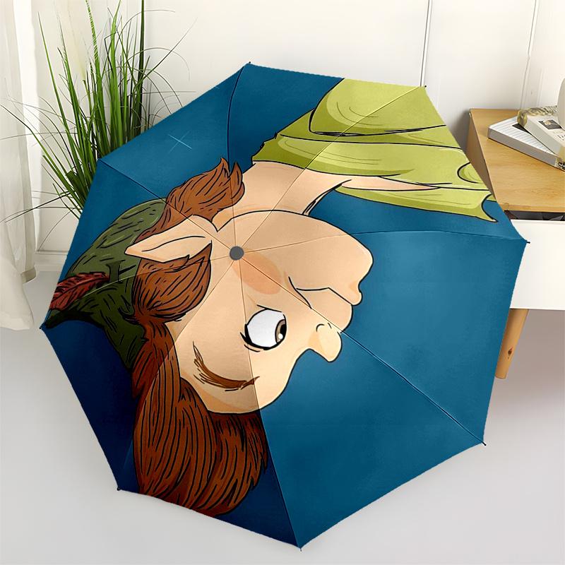 

Tinker bell Themed Travel Umbrella-8 Ribs Automatic Opening and Closing, Portable Folding Design, Compact and Stylish Umbrella