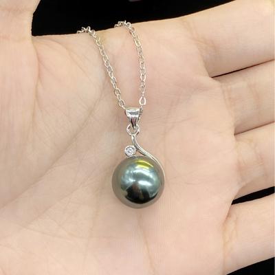 Splendida collana con ciondolo per donna, ciondolo, fidanzamento, matrimonio, pietre preziose, catena di perle e clavicola, regali femminili