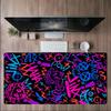 Graffiti Mouse Pad Large Computer Office Game Table Mat Rubber AntiSlip Stitched Edge Keyboard Mats 60x30 Desk Pads