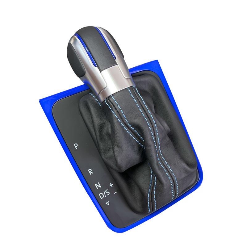 Cusătură din piele cu linie neagră AT DSG Capac pârghie pentru butonul schimbătorului de viteze pentru Golf 6 MK6 GTI Jetta MK6 GLI