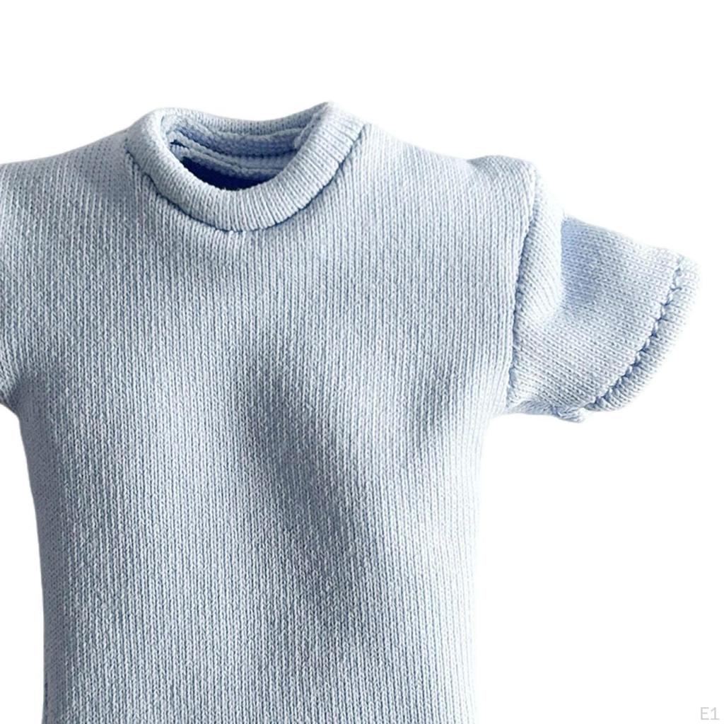Maglietta da donna in scala 1/12, accessori per costume da soldato, vestiti fatti a mano per bambole da 6 pollici
