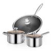 Siga Stainless Steel Composite 3-Piece Cookware Set