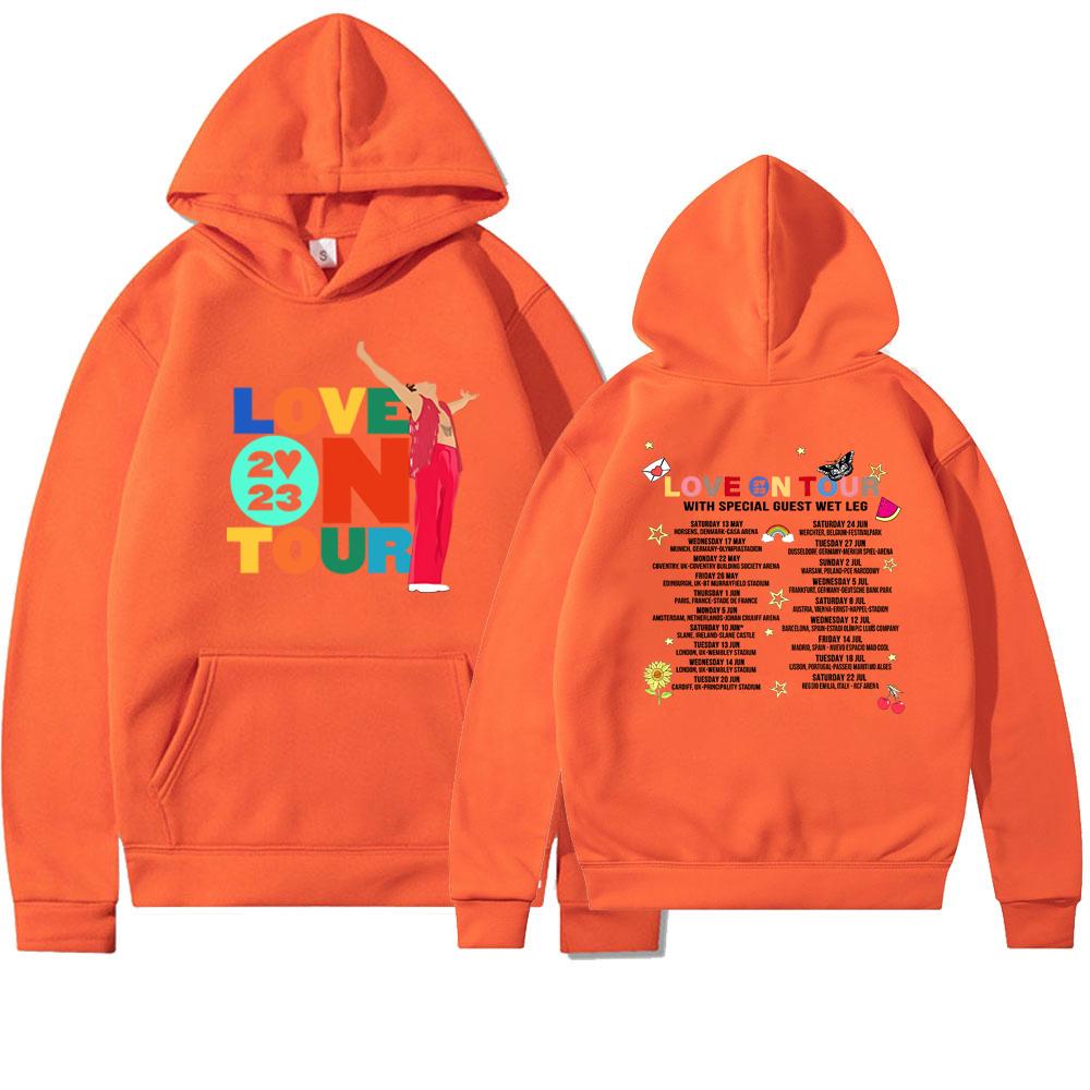 Sudadera con capucha unisex retro Love on Tour 2023 con diseño estampado en la parte delantera y trasera Sudadera con capucha gráfica HS Love on Tour As It Was Y2k Sudadera con capucha de moda