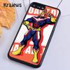 Funda blanda para teléfono Krajews Boku no Hero Academia All Might para iPhone 14 5 6s 7 8 plus XR XS 11 12 13 pro max Samsung S21 S22ultra