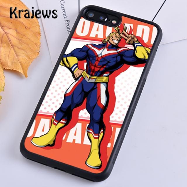Krajews Boku no Hero Academia All Might Custodia Morbida per Telefono Per iPhone 14 5 6s 7 8 plus XR XS 11 12 13 pro max Samsung S21 S22ultra