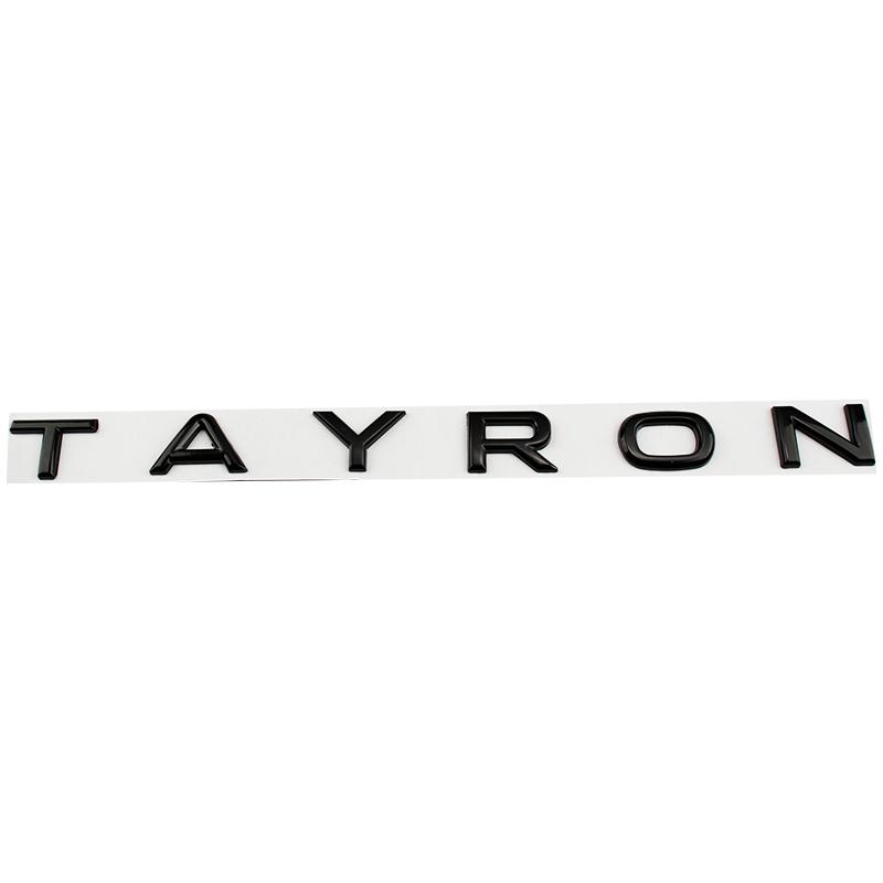 Car Metal Trunk Letters Words Logo Badge Emblem Decals Sticker For Volkswagen VW TAYRON 2021 2022 2023 2024 Styling Accessories