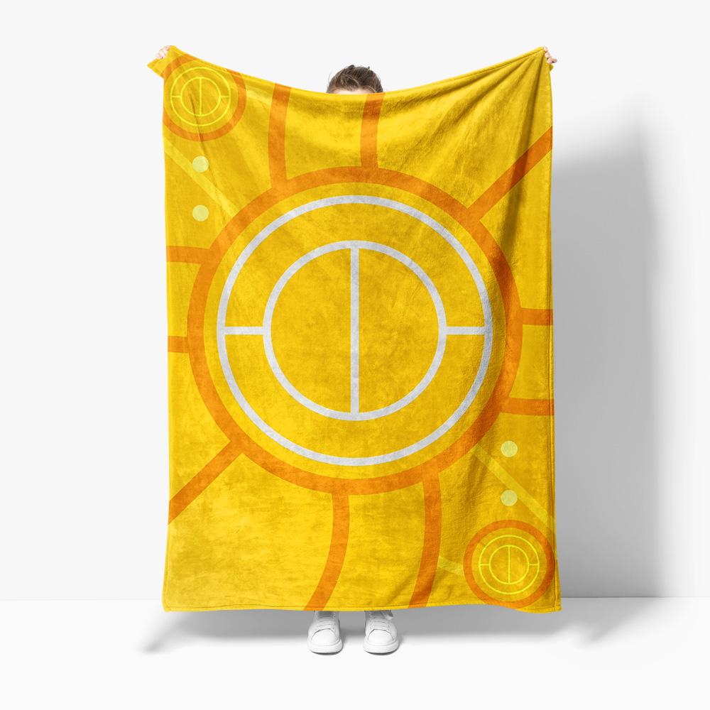 

Cartoon Circle Pattern Fleece Blanket Soft Warm Throw Blanket for Kids Teens Adults Gift 130x150cm51x59in