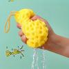 1pc Japanese Honeycomb Bath Sponge - Ultra Soft Bathing Sponge with Honeycomb Cells, Non-Slip Grip, Gentle Exfoliating Body
