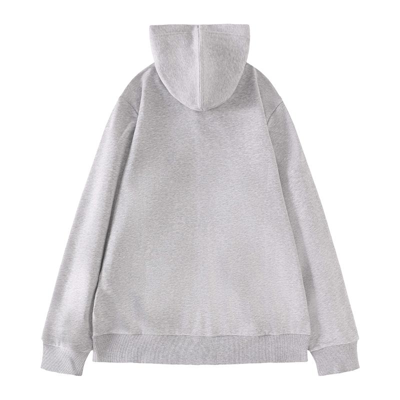 Li-Ning Campus Series Embroidered Logo Hooded Zip-Up Sweatshirt Unisex Sweatshirt Gray YWDU343-2