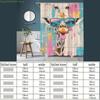One Elegant Giraffe with Fashion Glasses and Tongue Out Bathroom Shower Curtain, with 12 Hooks, Quick Dry and Machine Washable