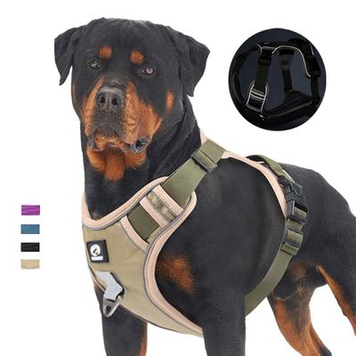 Haustiergeschirr, reflektierendes Hundegeschirr, Weste, verstellbare Sicherheitsleinengurte für mittelgroße und große Hunde, Geschirre für Spaziergänge mit Französischer Bulldogge