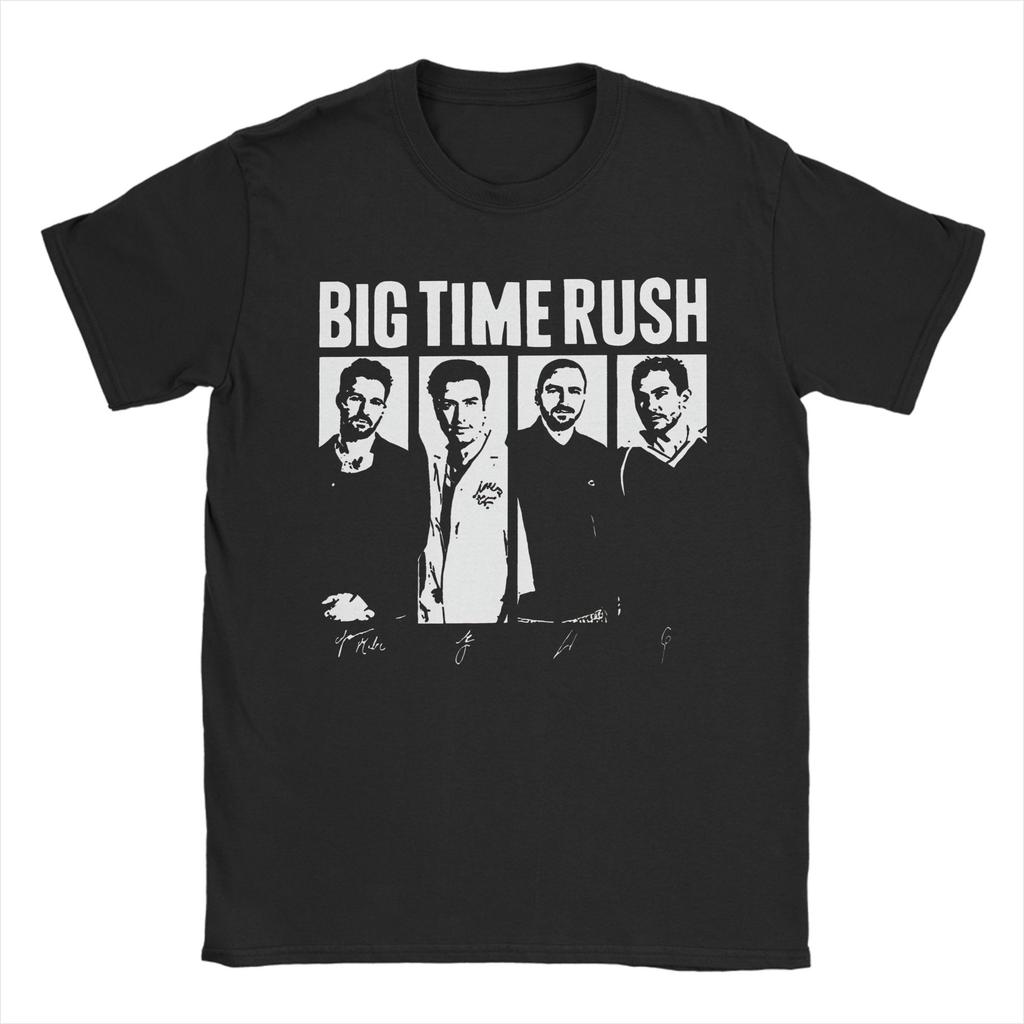 BTR IN REAL LIFE WORLDWIDE 2025 TOUR Big Time Rush Graphic T Shirt Men Women  100% Cotton  Tee Shirt Clothing