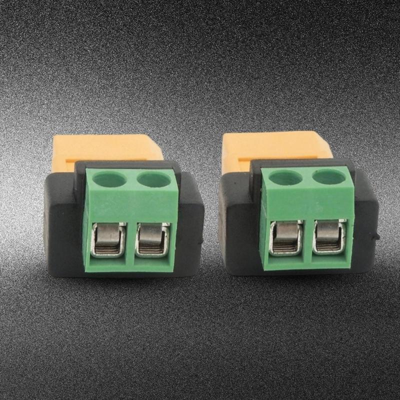 Bidirectional Use Solderless Adapter XT60 Female to 2P Terminal for Balance Chargers Outdoor Power Supplies