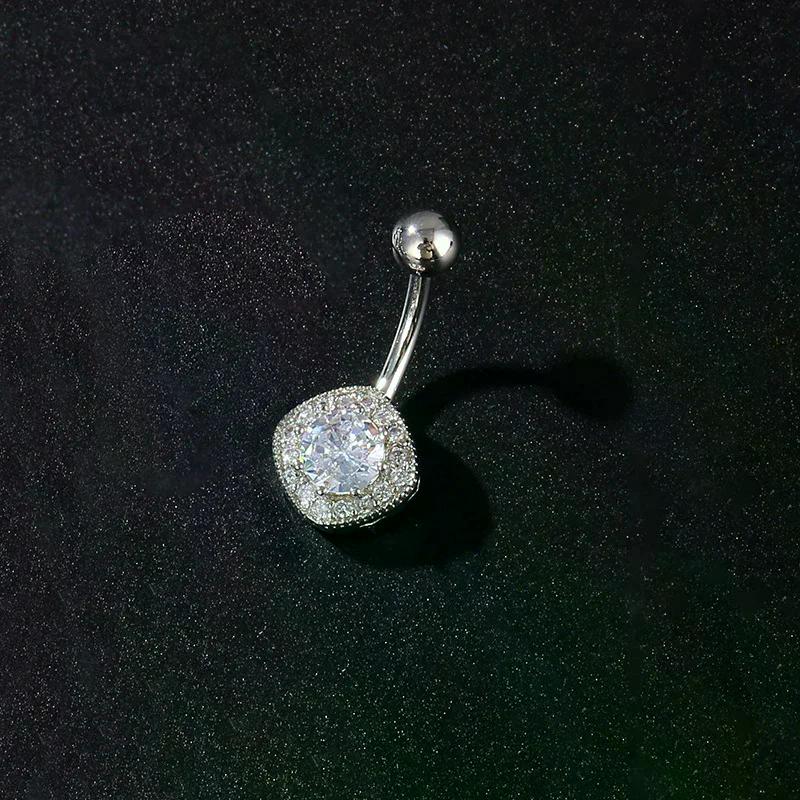 Anello Ombelico Fiore Farfalla in Acciaio Inossidabile Piercing Ombelico per Donne Ragazze Sexy Anello Piercing Ombelico Gioielli per il Corpo