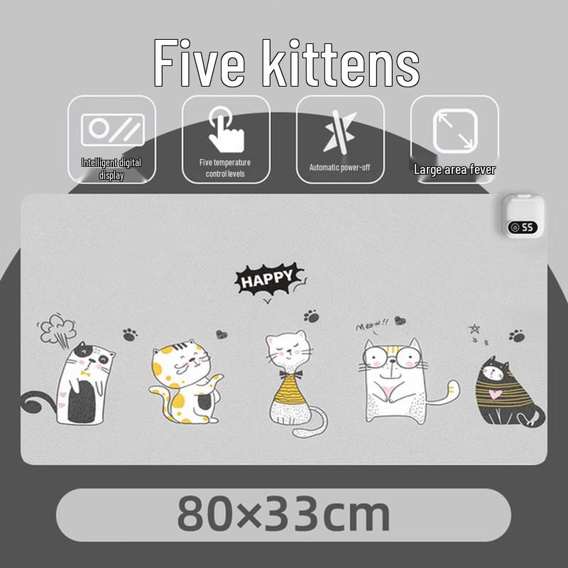 Heated Desk Mat with 5-Gear Temperature Control