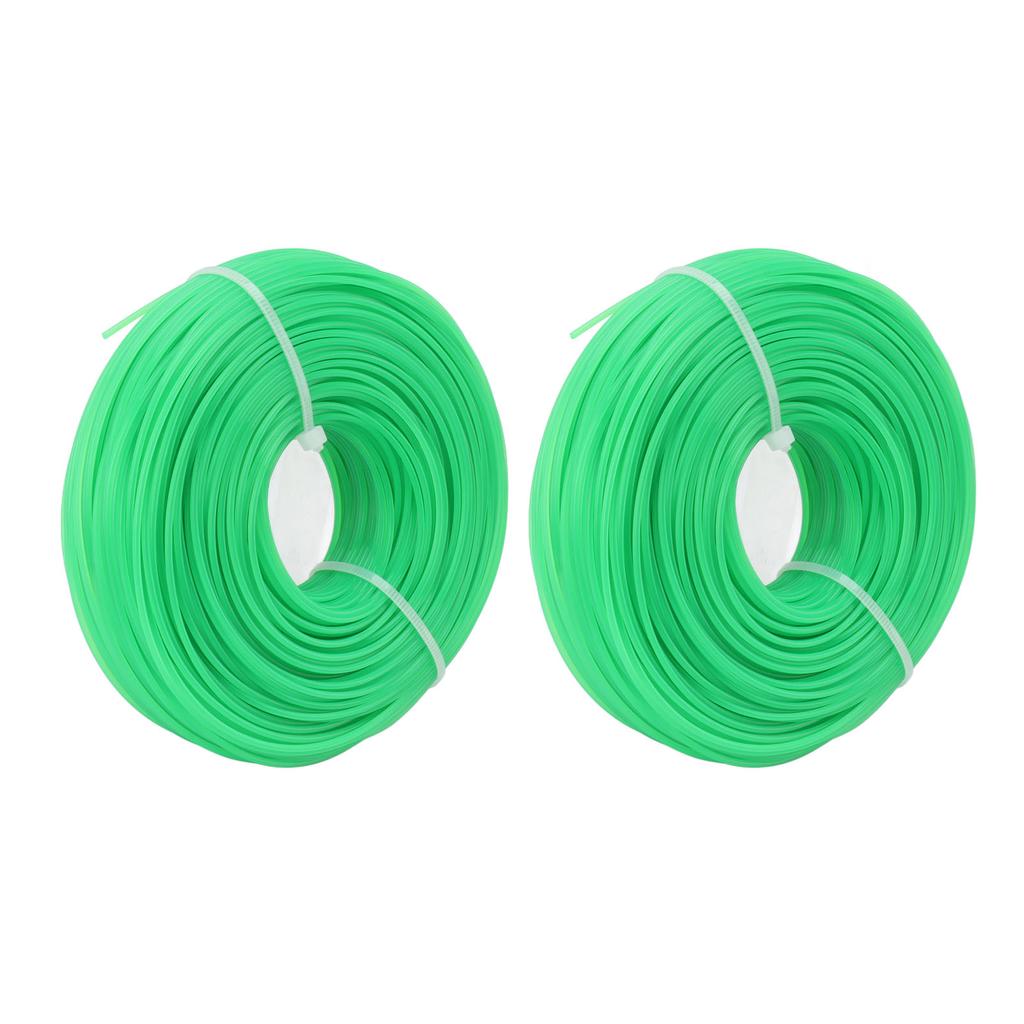 2 Buc. Bobină Fir Trimmer Iarbă Nailon pentru Trimmer Electric de Grădină 100 metri 1.6mm Verde