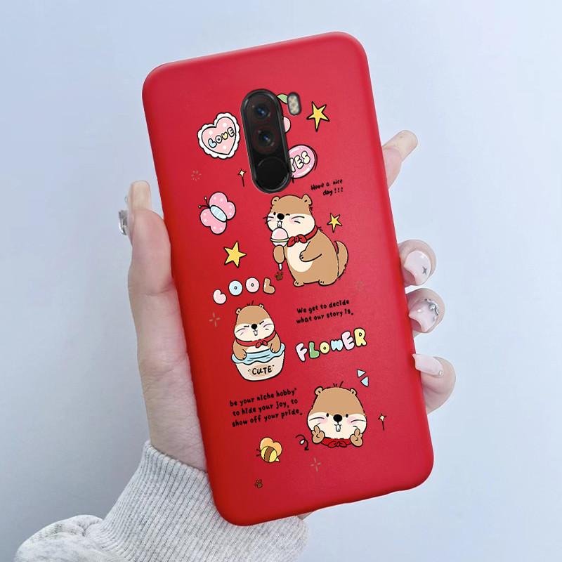 For Pocophone F1 Case Cute Cartoon Panda TPU Soft Silicone Phone Case For Xiaomi Pocophone F1 Back Cover PocoF1 Poco F 1 Fundas