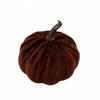 Plush Texture Velvet Pumpkin Velvet Fabric Plush Pumpkin Reusable Artificial Pumpkin  Photo Props