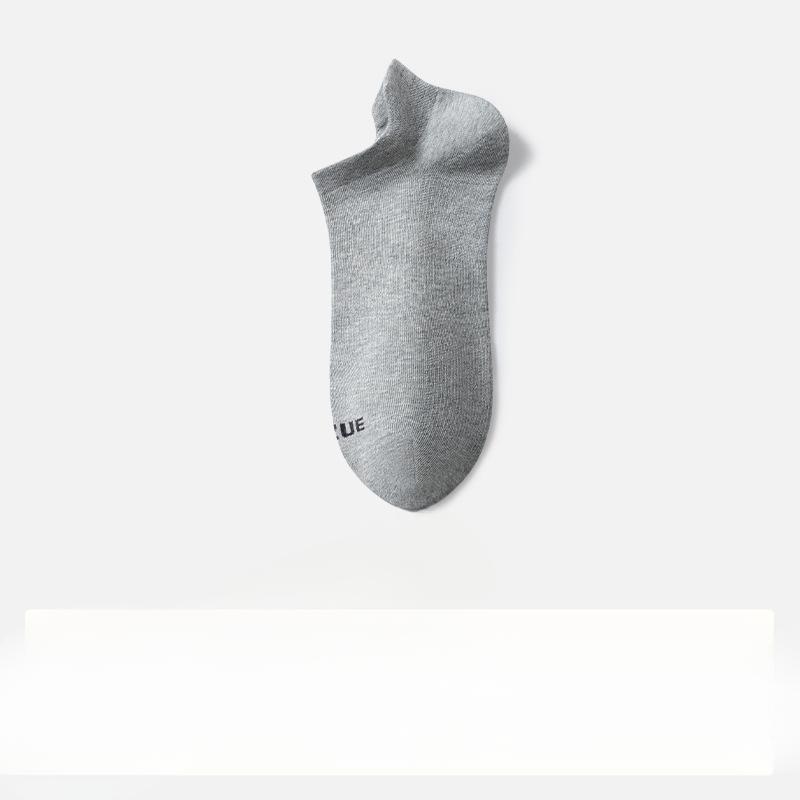 

Мужские летние тонкие спортивные носки с защитой ушей, дышащая сетка, антибактериальные, влагоотводящие, с пяткой 1 pair серый