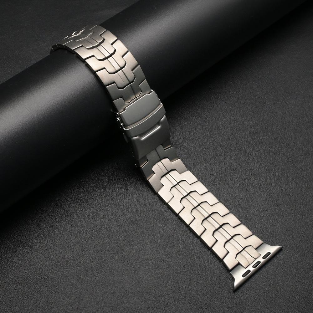 Titan-Armband für Apple Watch Band 49mm Ultra 3 2 Luxuriöses Metallarmband für Iwatch Serie 10 11 46mm 9 8 7 6 5 SE3 44mm 45mm
