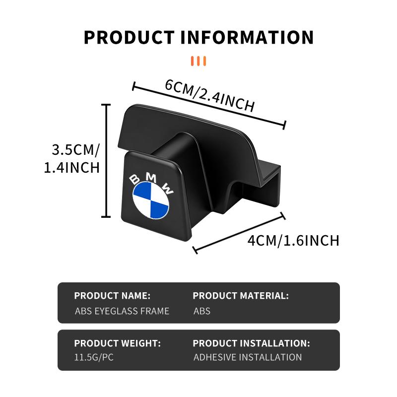 SCKS3 Car Sunglasses Holder ABS Glasses Case Clip Sun Visor Storage Box For BMW M Performance E36 E46 E60 E90 E91 E92 E93 F30 F20