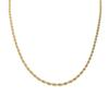 [ZIYMU] French Rope Chain Necklace, Surgical Stainless Steel 316L, Width 3mm, 5mm, 7mm, Length 50cm, 60cm, 70cm, 2 Colors, n03 (3mm width/Gold, 70cm)