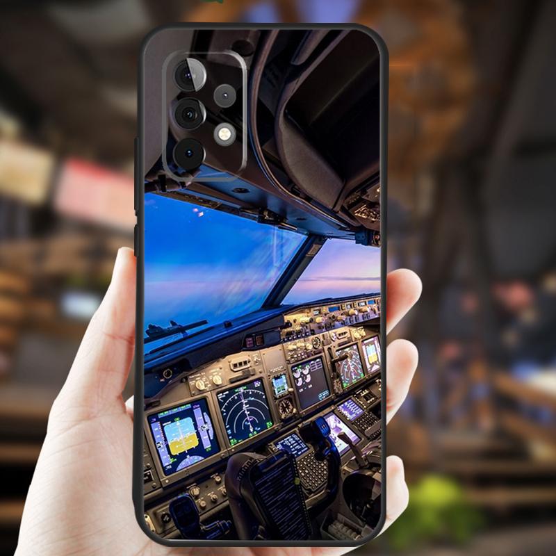 Airplane Pilot Case For Samsung Galaxy A32 A56 A16 A15 A22 A52 A54 A14 A26 A36 A55 A35 A05 A06 A53 A33 A13