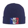 New French Motocross Beanie Hats Bonnet Hats Unisex Women Vintage Hippie Knitting Hat Winter Printed Elastic Caps