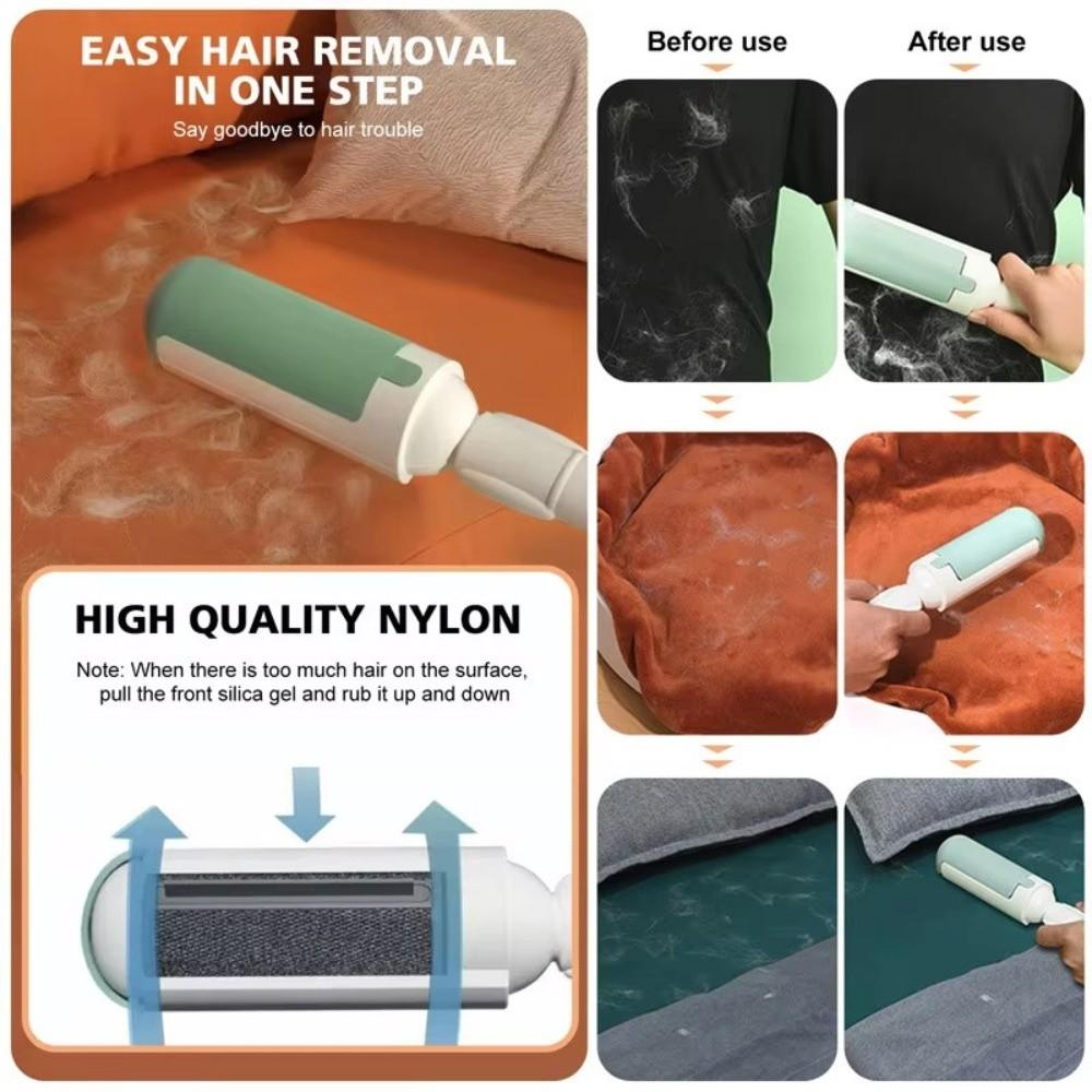 New Portable Pet Hair Remover Roller Clean Brush Lint Sticking Pet Hair Removal Cleaner Reusable Lint Roller Cat Hair Removal