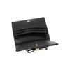 Gucci Signature Embossed Logo Short Flap Leather Card Holder Wallet Women Wallet Black 406924-CWC1G-1000