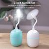 Air Humidifier Led Ambient Light Spray Humidifier Aromatherapy Essential Oil Diffuser Usb Rechargeable Air Purifier Household