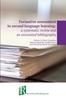 The Formative Assessment In Second Language Learning : a Systematic Review and an Annotated Bibliography Book