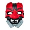 PU Devil Mask with Square Raised Face and Contrasting Pointed Teeth, Costume Character for Cosplay Parties, Costume Gatherings, Character Play, and