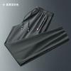 Summer Casual Pants Men's Large Size Loose Tie Thin Sports Ice Silk Elastic Straight Pants