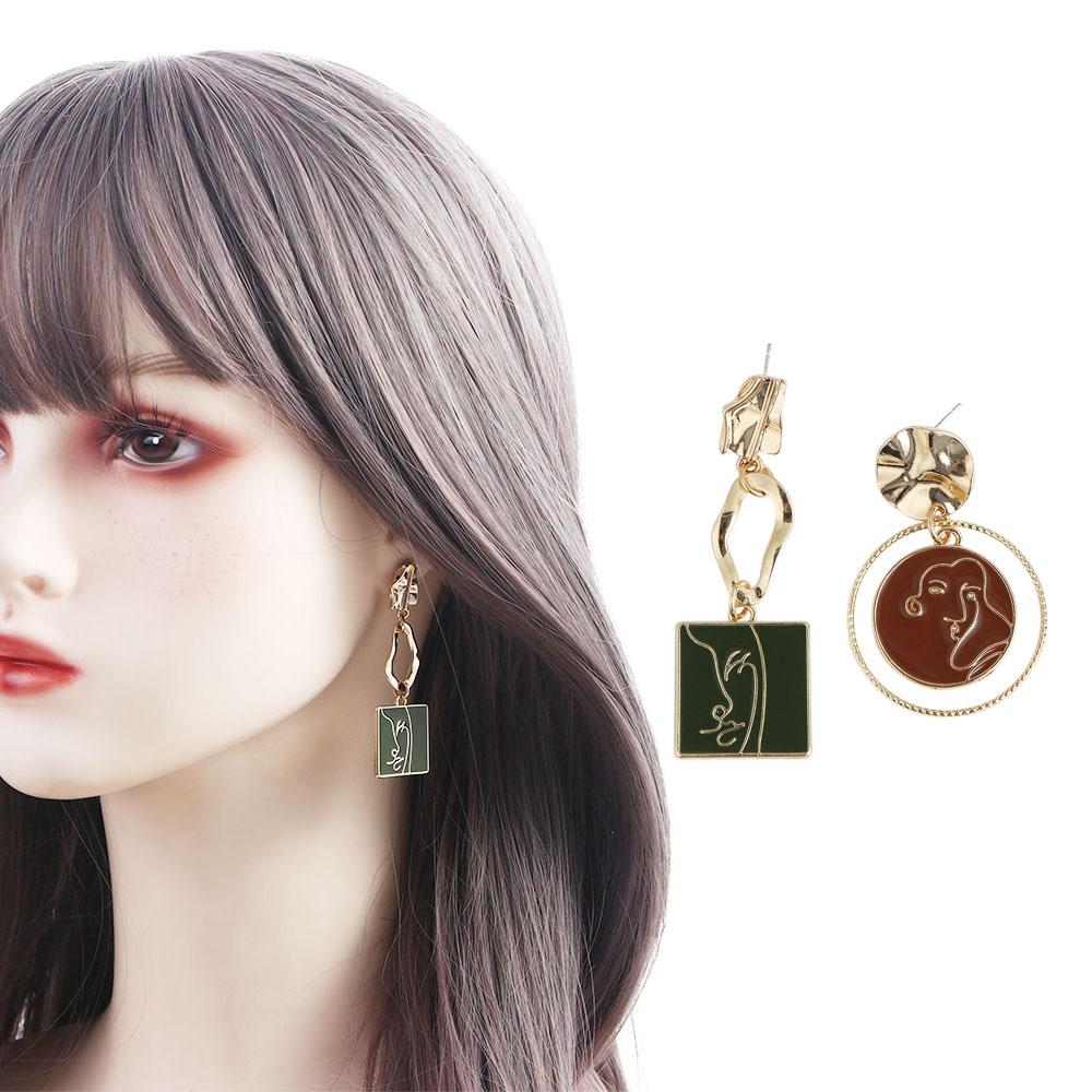 Exaggerated Punk Abstract Face Party Jewelry Stud Earrings Dangle Earrings Fashion  Accessories