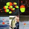 6Pcs/lot EVA Fishing Floats for Sea Fishing Bobber Large Belly Floating for Effective Bobbing Striking Rock Fishing Light Stick 260319