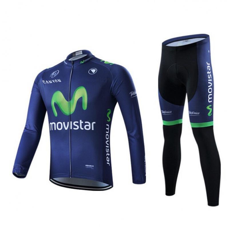 Cross-border hot-selling spring, autumn and summer long-sleeved cycling suit, breathable and quick-drying bicycle suit, drawing design
