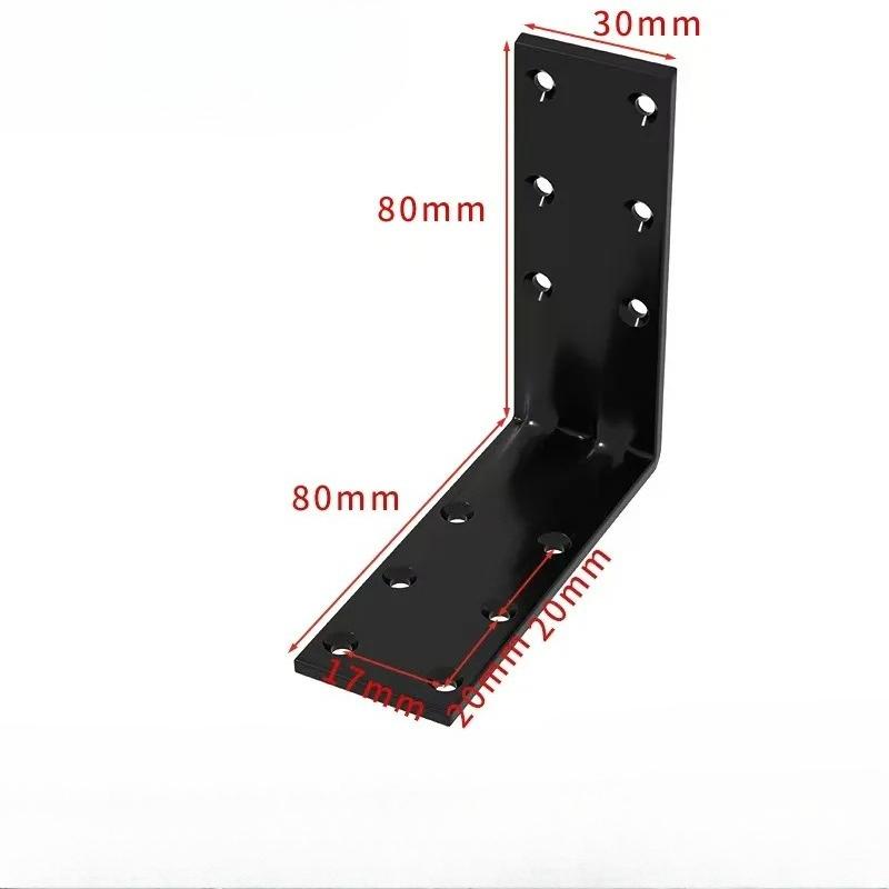 2PCS Furniture Corner Connector Set Metal Trapeziform Cabinet Angle Bracket Sturdy Triangle Corner Brace Universal Support