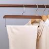 Premium Pants Hanger Wooden Storage Rack Portable Velvet Coat Hanger  Clothing Store Home Use