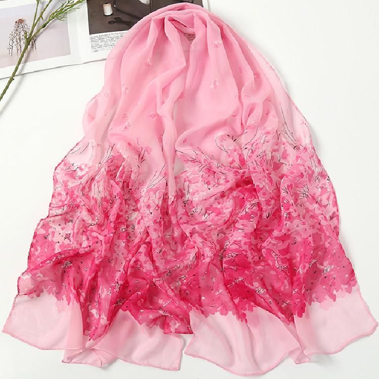 Spring/Summer New Women'S Silk Scarf 50 * 160cm Simulated Silk Twill Square Scarf Fashion Printed Large Square Scarf Professional Scarf