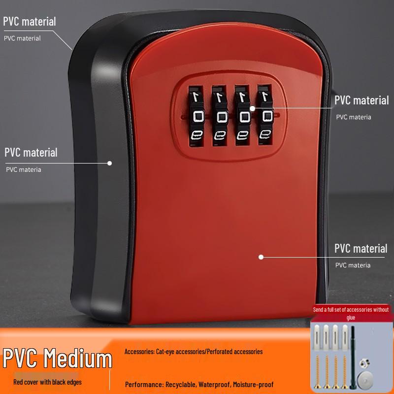 Wall-Mounted Anti-Theft Key Lock Box for Homes and Construction Sites