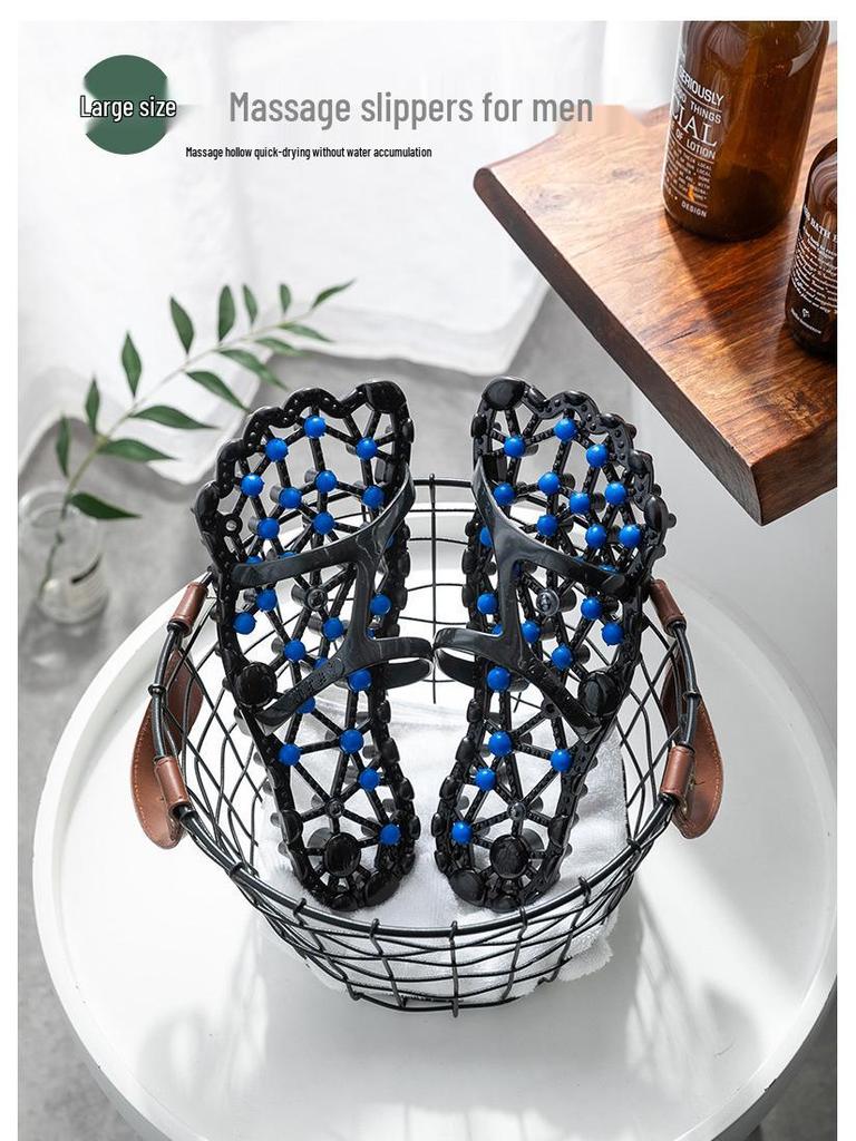 Women's Non-slip Quick-dry Massage Slippers with Odor-resistant Insole and Acupoint Foot Therapy