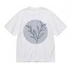 Women's Soft Breathable All Season Classic T-Shirt Minimalist Plant Line Tee