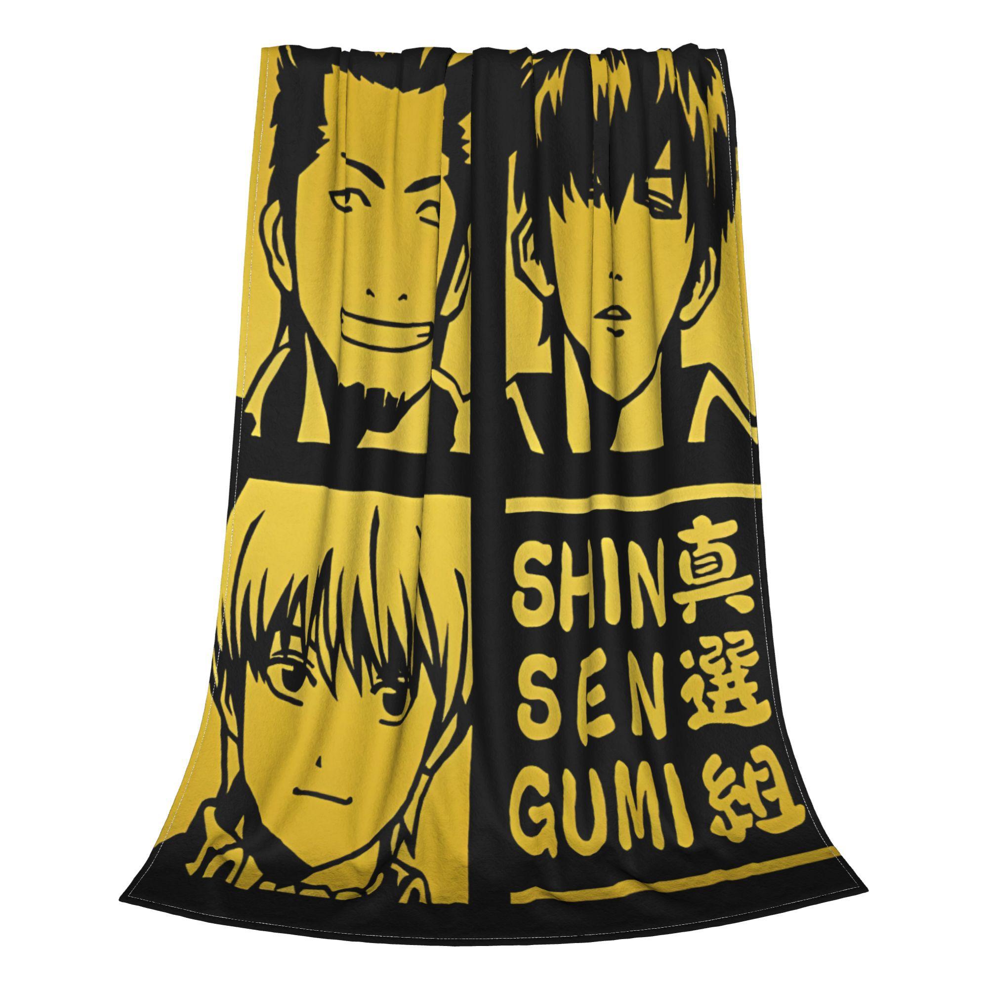 

Gintama Kondo X Sougo X Toshiro L Shinsengumi Blankets Fuzzy Funny Soft Throw Blankets for Bedspread Spring/Autumn 30x40in