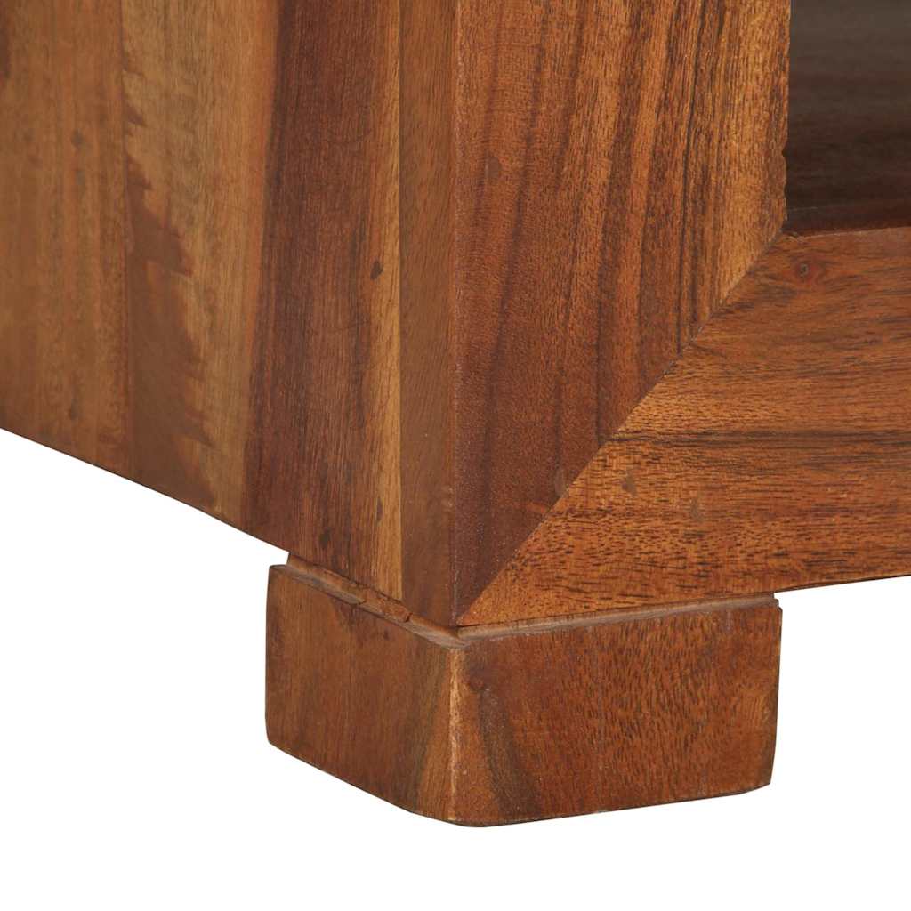 Side Table 37 X 29 X 40 Cm Solid Acacia Wood