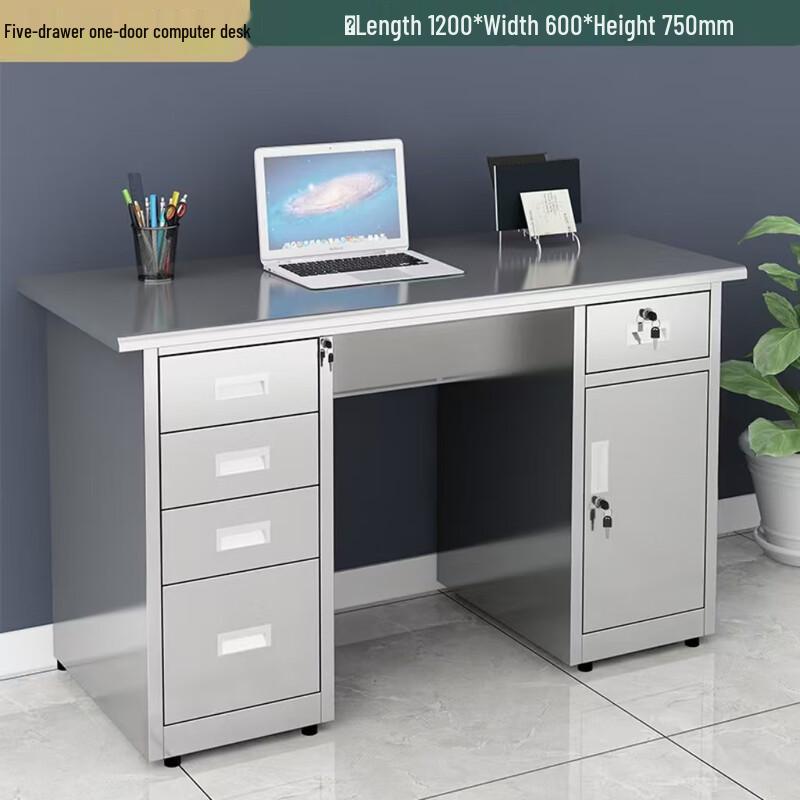 WEZHO Stainless Steel Office Desk and Workshop Workbench