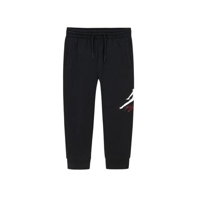 Fashion Simple Casual Elastic Waist Long Pants Kids Bottoms Black JD2342091GS-002